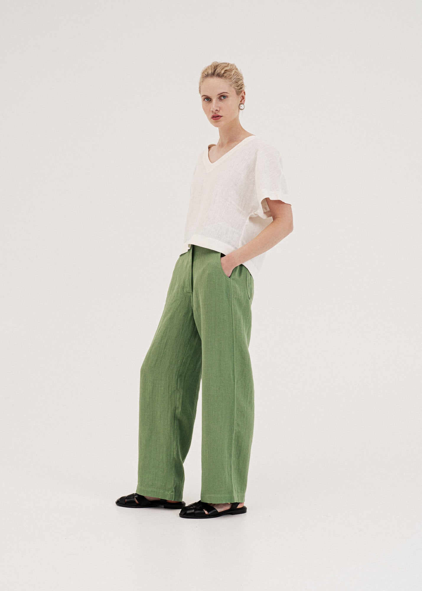 AmourLinen Linen dress Lily oversized linen top Lily oversized linen top